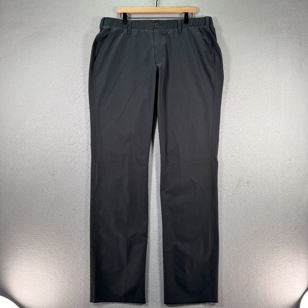 Under Armour Match Play Golf Pants Mens 40 Loose Black Lightweight Heat‎ Gear
